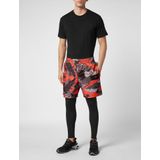 Plein Sport - Running Pants - Veelkleurig - Korte Broeken - Polyester