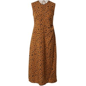 ARMEDANGELS - EMALANAA LEOPAA - A-lijn Jurk - Camel / Bruin / Zwart