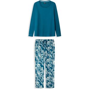 Gisela Pyjama  blauw / wit