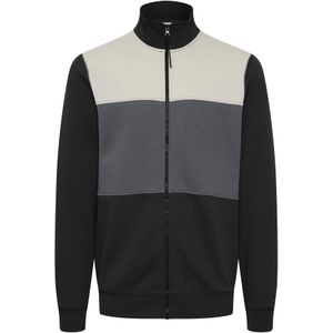 BLEND Sweatvest 'Block'  beige / grijs / zwart