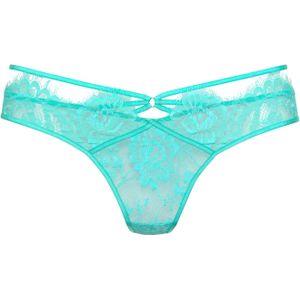 Lascana - String - Caribeangreen - Aansluitend - Katoenen Kruisje