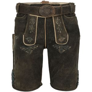 Krüger Buam Klederdracht broek 'Curtis'  donkerbruin