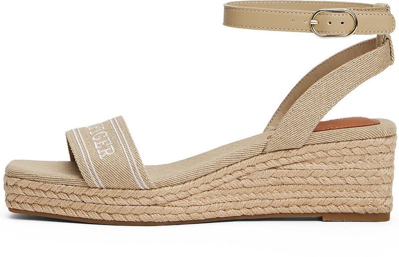 Tommy Hilfiger - FW0FW08805 - Espadrilles - Beige - Sleehak 5 tot 8 cm - Casual