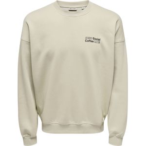 Only & Sons - Onssoho Vtg Crew Neck - Trui - Silver Lining