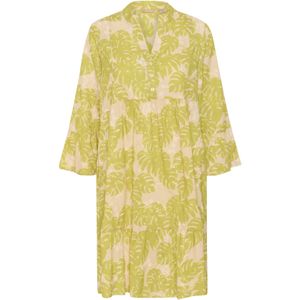 CULTURE Jurk 'Debora'  nude / geel