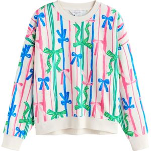 Next Sweatshirt  blauw / grasgroen / pink / wit