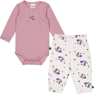 Fred's World by GREEN COTTON Set  blauw / karamel / oudroze / wit