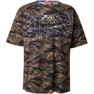 DIESEL Shirt 'T-BOXT'  beige / indigo / kaki / bourgogne