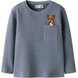 Name It - NMMROFUS LS NREG TOP - Shirt met Lange Mouwen - Flint Stone