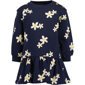 BLUE SEVEN Jurk  ultramarine blauw / geel / wit