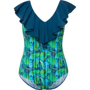 Ulla Popken Badpak  petrol / gemengde kleuren