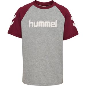 Hummel Functioneel shirt  grijs gemêleerd / bourgogne