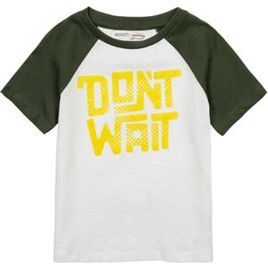 MINOTI Shirt  geel / donkergroen / wit