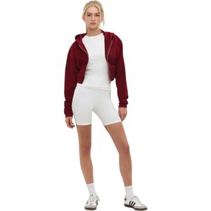 No Matter What Sweatvest  wijnrood