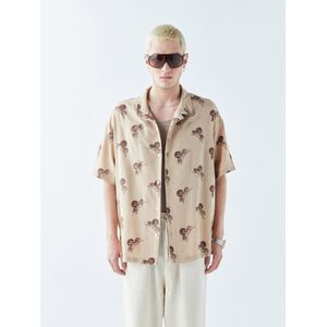 VAMOS CLO Overhemd  beige / bruin