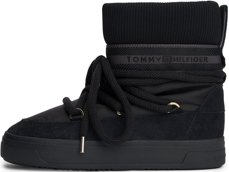 Tommy Hilfiger - Dameslaarzen - Effen - Leermix - Knielaarzen