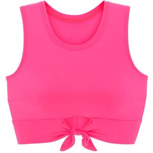 Unikleur - Koraal - Bikinitopje - Zonder Sluiting - Polyamide