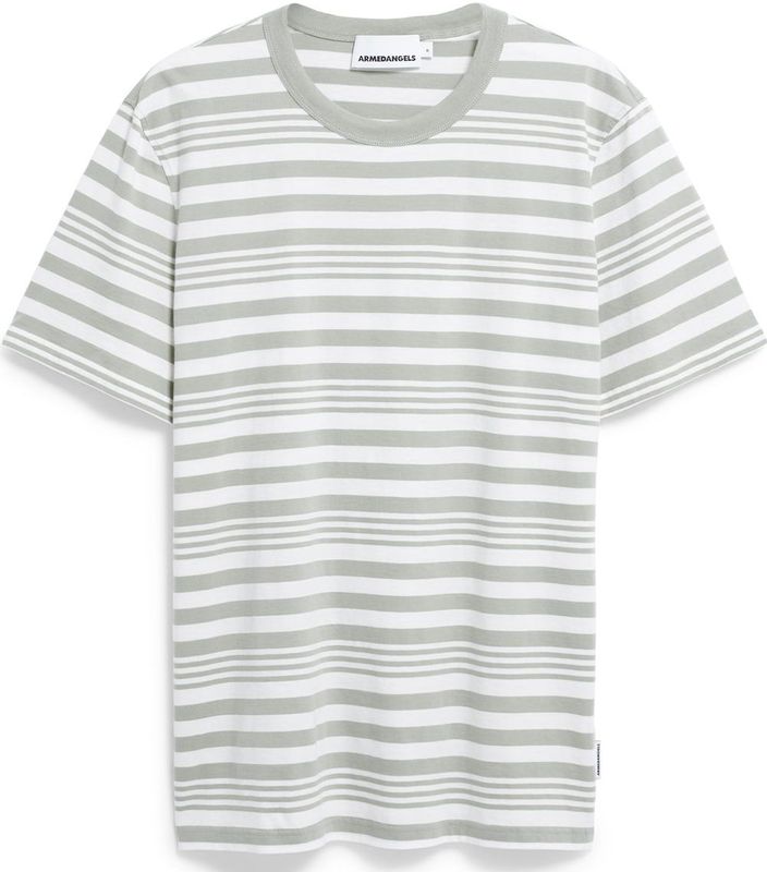 T-shirt - Gestreept - Jersey - Ronde Hals - Halve Mouw - Losse Pasvorm