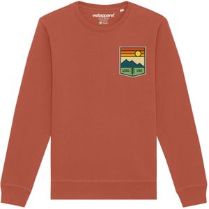 Watapparel Sweatshirt 'Good Vibe'  roestbruin / gemengde kleuren