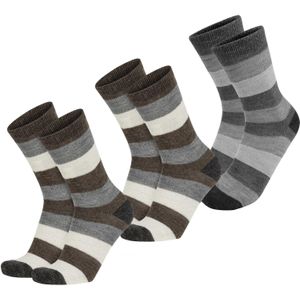 normani Sokken  ecru / bruin / grijs / zwart