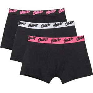 Pull&Bear Boxershorts  pink / zwart / wit