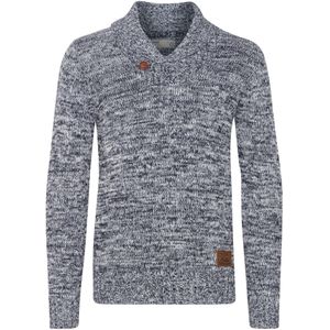 !Solid Trui 'Phil'  blauw / bruin / wit