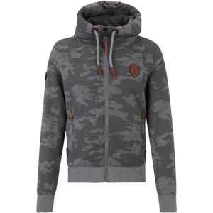 naketano Sweatvest  lichtgrijs / donkergrijs