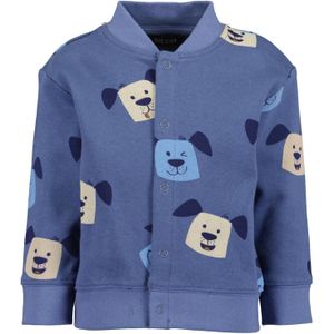 BLUE SEVEN Sweatvest  crème / saffier / lichtblauw / donkerblauw