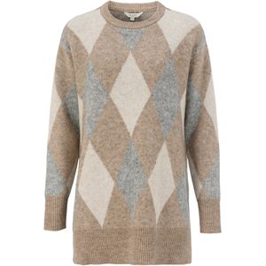 Cellbes of Sweden Oversized trui  crème / beige gemêleerd / grijs gemêleerd
