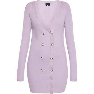 NAEMI Gebreide jurk  lavendel