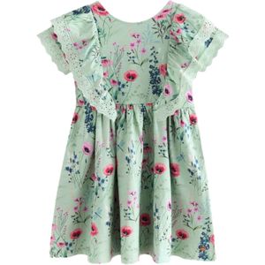 LAURA ASHLEY Jurk  blauw / mintgroen / eosine / rood