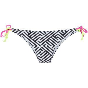 Look - Gedessineerd - Bikinibroekje - Zwart/Wit - 83% Polyamide, 17% Elastaan