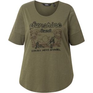 Ulla Popken Shirt  olijfgroen