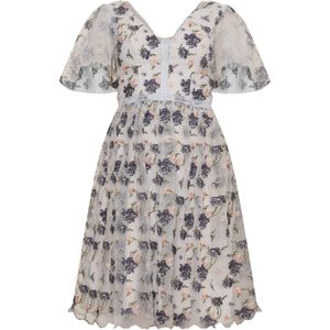 Chi Chi London Jurk  beige / blauw