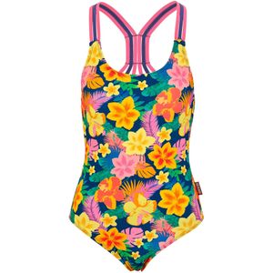 BECO the world of aquasports Badpak 'Summer Flowers'  geel / groen / oranje / pink
