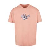 Mister Tee Shirt 'Vive La Liberte'  grijs / sering / zalm roze