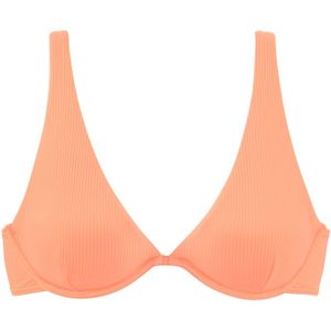 Look - Bikinitop - Zalm - Met Sluiting Achter - Verwijderbare Softcups