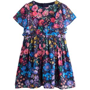 Next Jurk  navy / lichtblauw / groen / pink