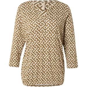 Soyaconcept Blouse 'FELICITY'  olijfgroen / wit