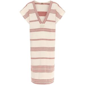 Ikigai the City Jurk  kersrood / offwhite