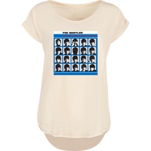 F4NT4STIC Shirt 'The Beatles Retro'  sand / blauw / hemelsblauw / zwart
