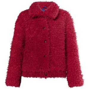 faina Winterjas  wijnrood