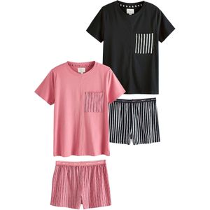 Next Pyjama  pitaja roze / bordeaux / zwart / wit