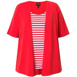 Ulla Popken Shirt  rood / wit