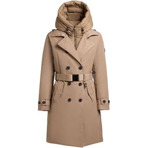 khujo Tussenmantel 'Gora'  donkerbeige / lichtbruin