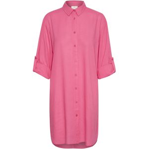 Kaffe - Blousejurk - Framboos - Klassieke Blouse - Lange Mouw