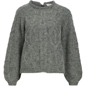 OBJECT Trui  grijs gemêleerd
