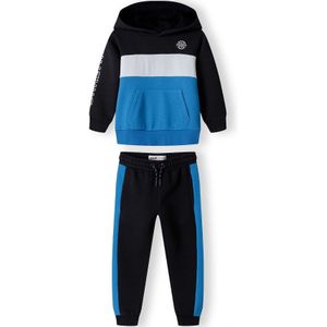MINOTI Joggingpak  navy / hemelsblauw / wit