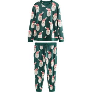 Next Pyjama lang  smaragd / rood / zwart / wit