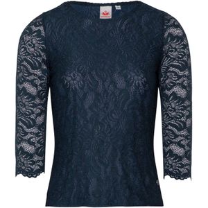 SPIETH & WENSKY Klederdracht blouse ' ™Alheim™'  donkerblauw